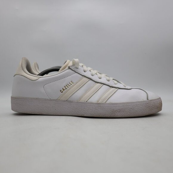 Adidas Originals Gazelle ADV Men's Size 12 Casual White Leather Sneakers FY0482